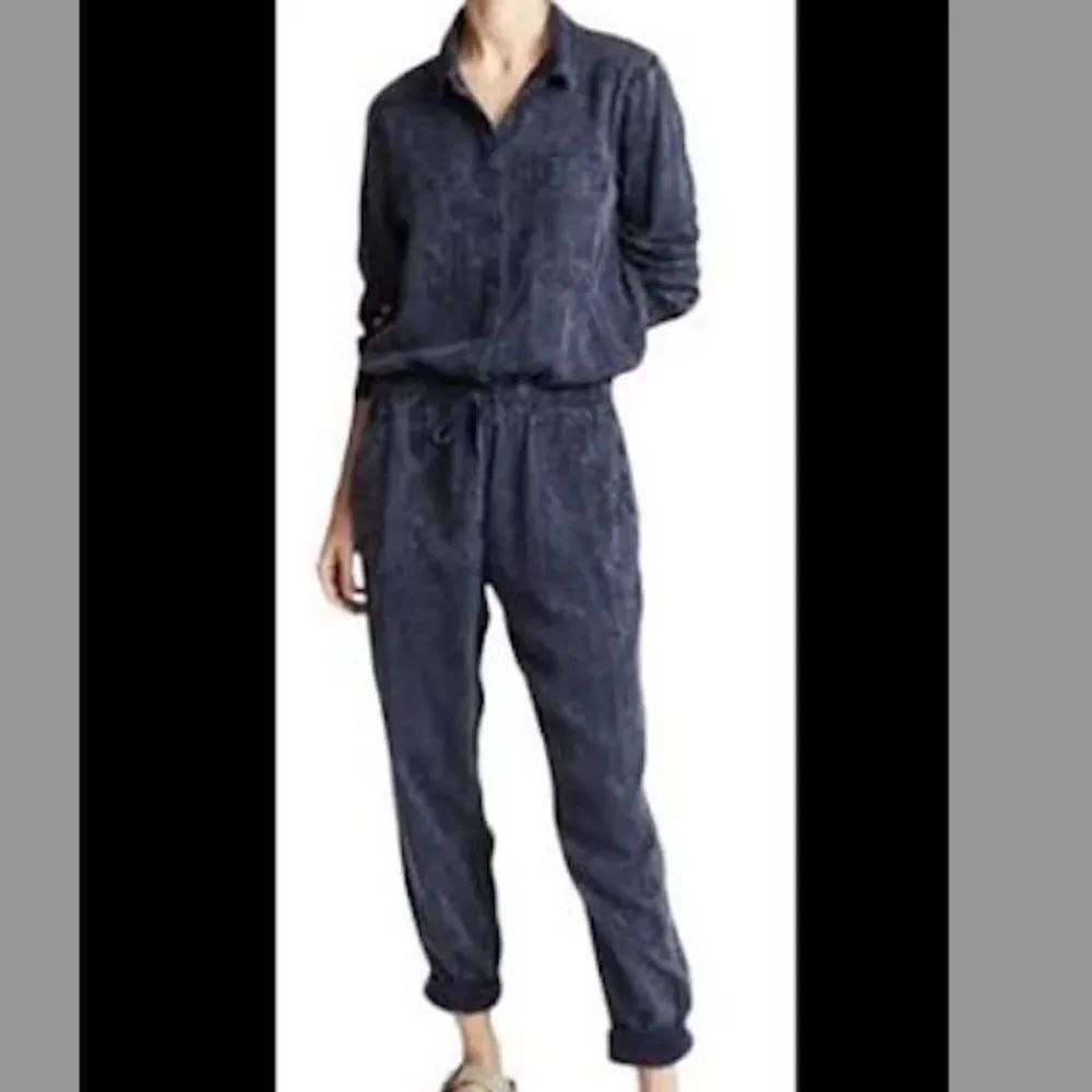Women's Navy Jumpsuit - Young Fabulous & Broke Flightsuit - Small - NWOT